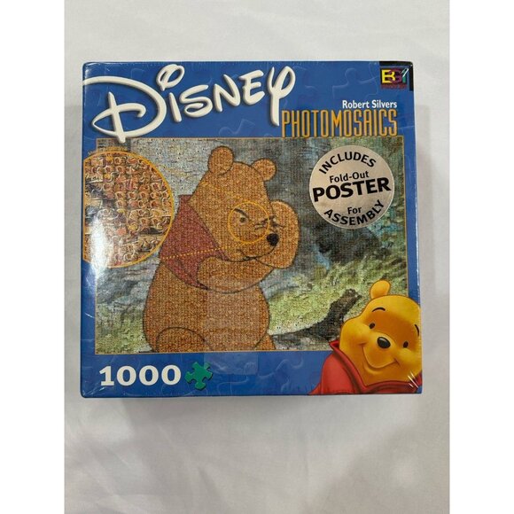 Disney Winnie the Pooh Photomosaic 1000 Piece Jigsaw Puzzle by Robert Silver - Picture 1 of 3